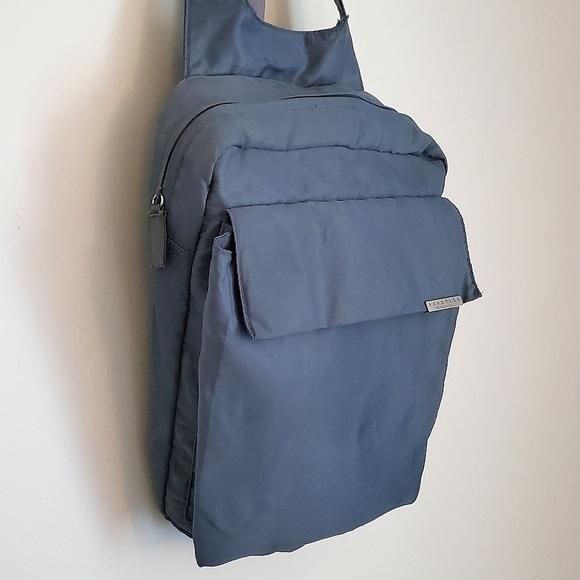 Kenneth Cole Reaction Gray Blue Spacey Y2K Mini Backpack - Picture 12 of 15